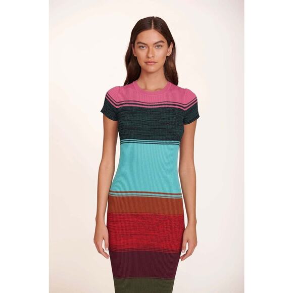 Staud Colleen Dress - S - Mosaic Stripe - Picture 3 of 5